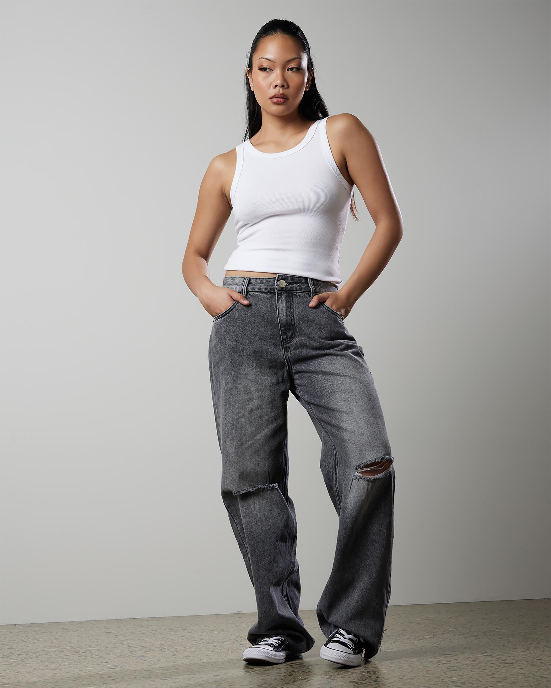 DKNY Jeans Womens Size S Skinny Grey Jeans